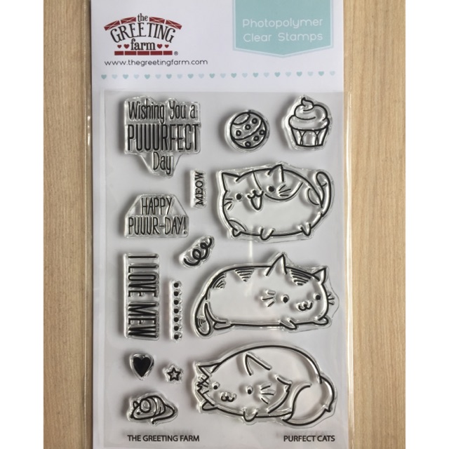 

The Greeting Farm Clear Stamps - Purfect Cats
