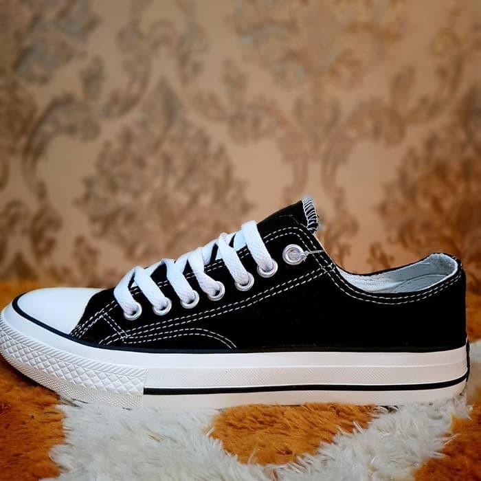 Sepatu Casual Convers_Allstar Chuck Taylor Classic Premium Low End Pendek Sepatu Sneakers Sekolah