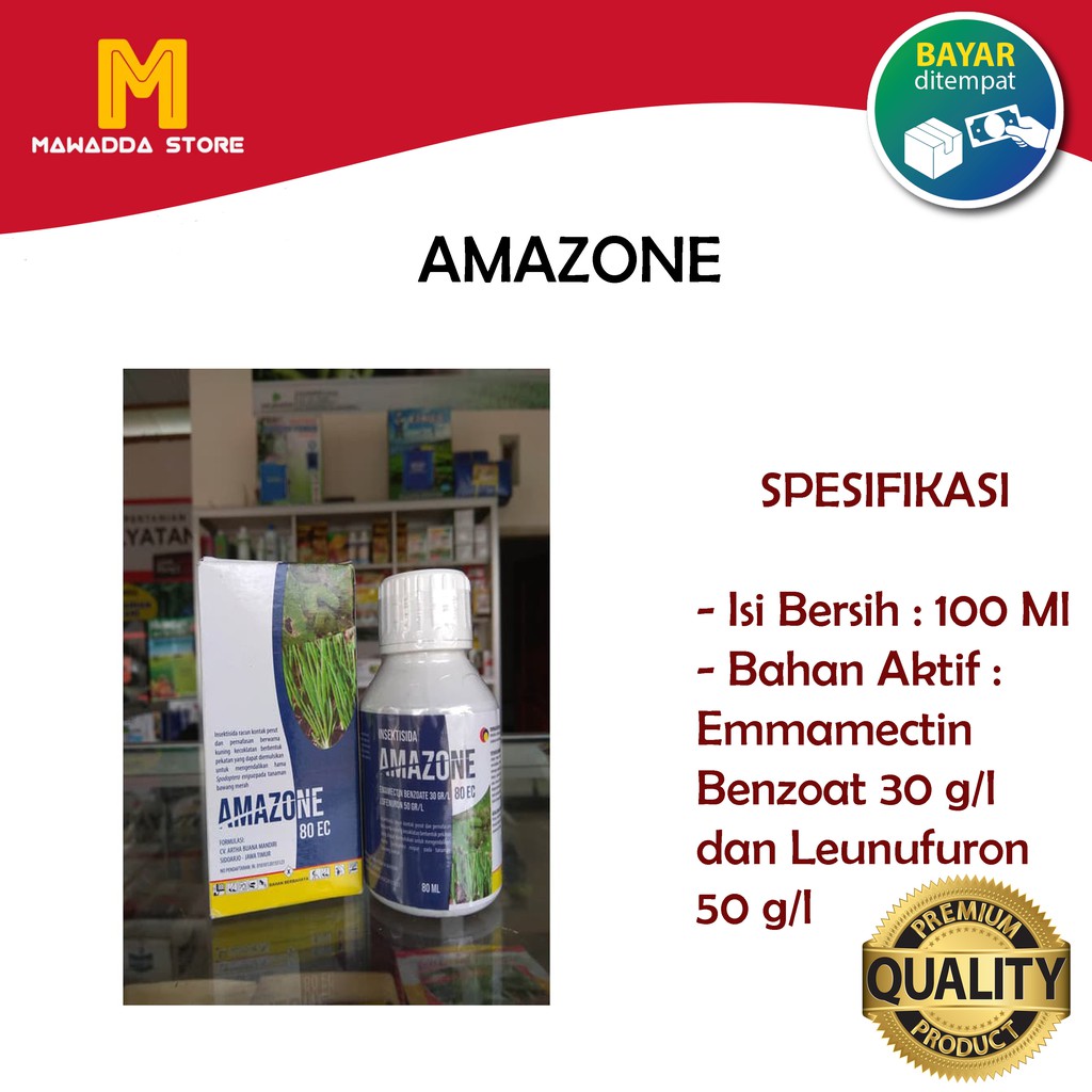 Insektisida Ulat Grayak Amazone 80 EC 100 ML Ampuh