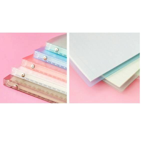 

VDEI Claire Plain Color Slim File Binder/buku kuliah fleksibel ↮ 61