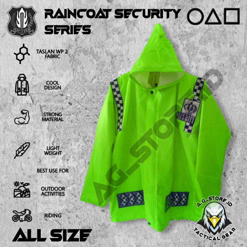 JAS HUJAN SECURITY/Jas Hujan Setelan Baju dan Celana