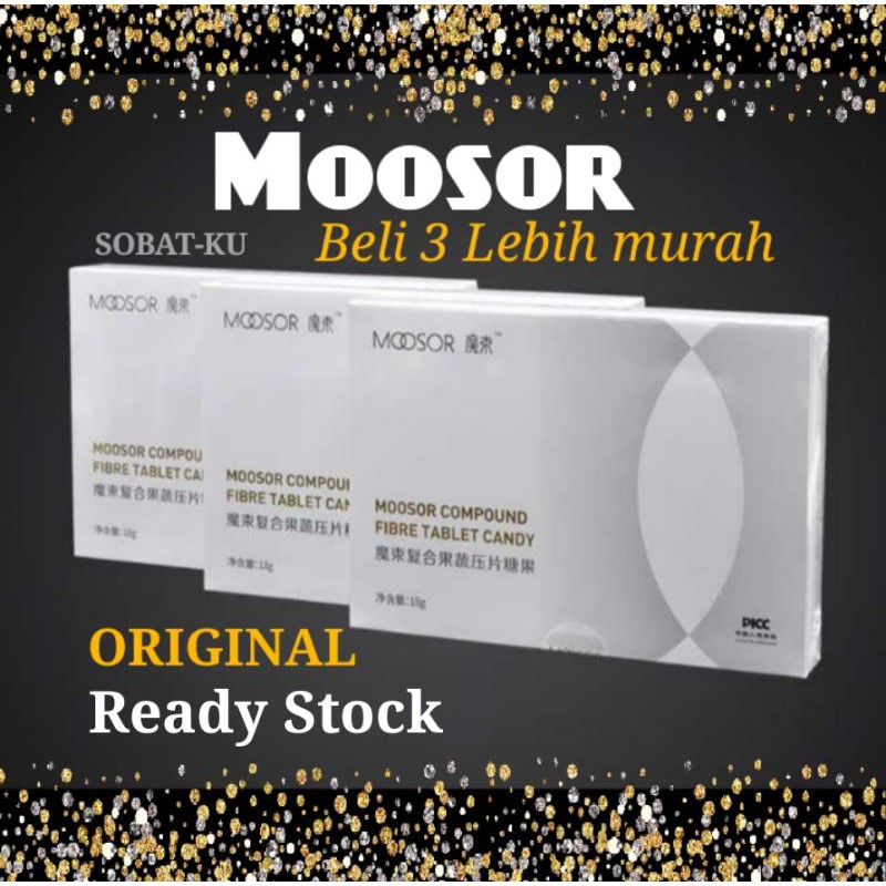 MOOSOR Compound Fibre Slimming Tablet Ccandy - Permen Diet - Pelangsing 100% Original Ready Stock