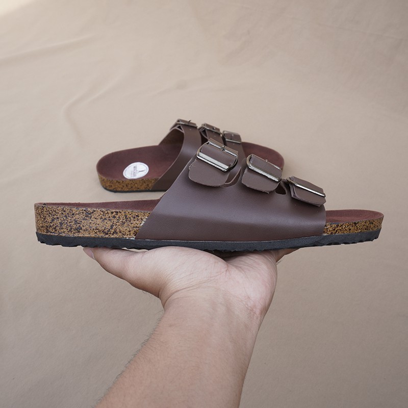 BAYAR DI TEMPAT!! Sandal Casual Pria Walkers Gepser 3 Coklat Sendal Slide Puyuh Kasual Slop Santai