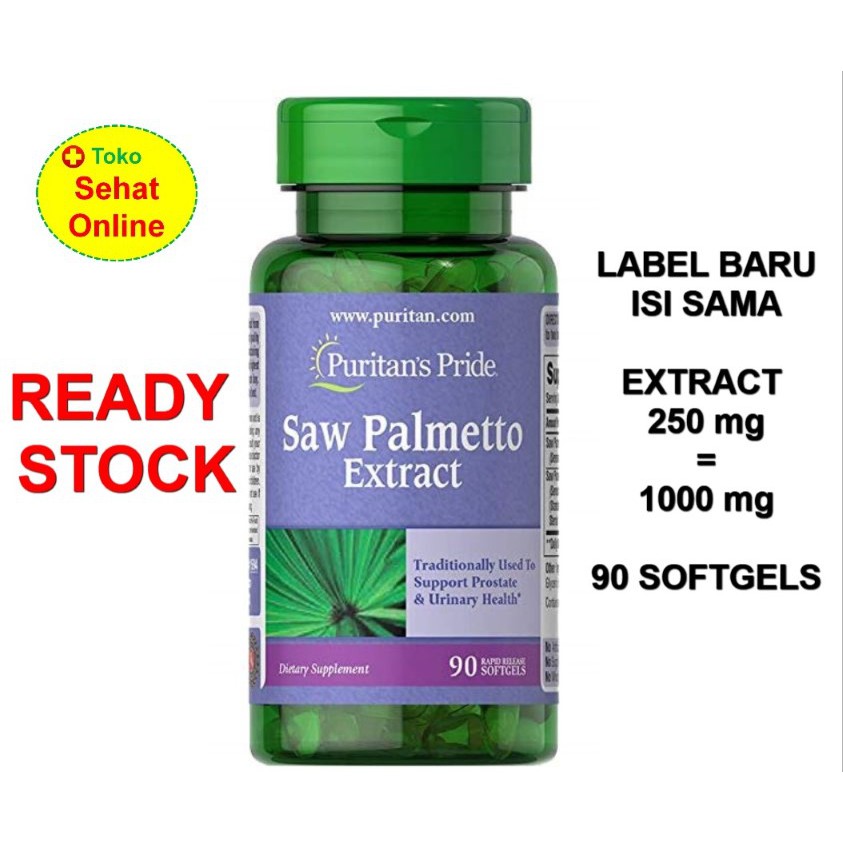 Puritan Pride Saw Palmetto Extract - 90 Softgels