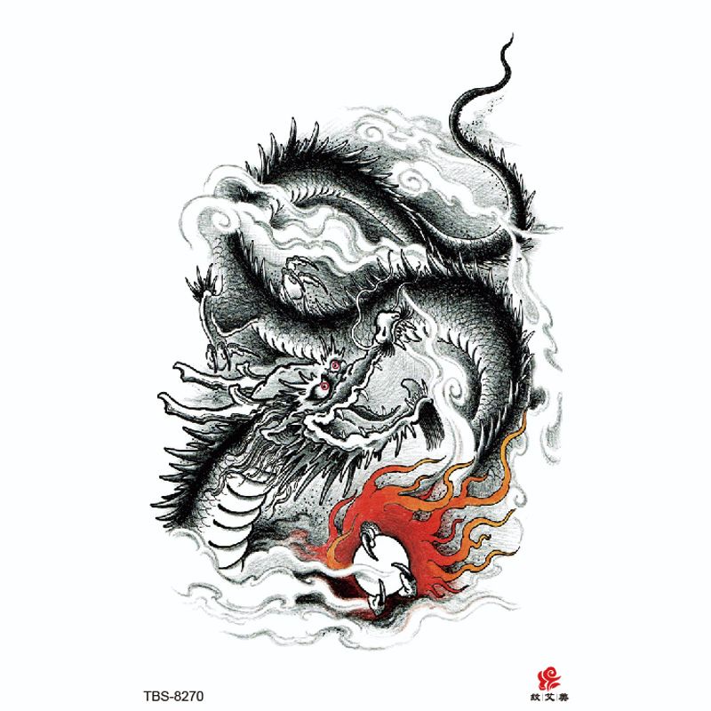 Tatto temporer TBS Baru Ukiyo-e Geisha Fashion Khusus Buatan Tato Lengan Setengah Air MODEL TBS-8270