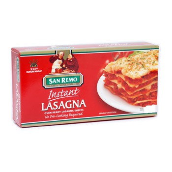 

SAN REMO PASTA LASAGNA INSTANT #103 250GR