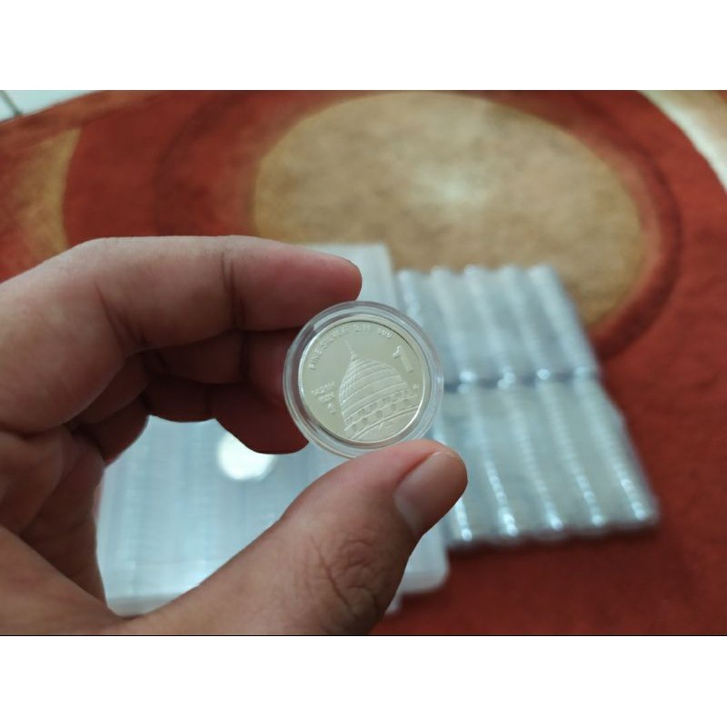 koin kapsul / capsule coin 23mm Dirham IMN Antam Nabawi