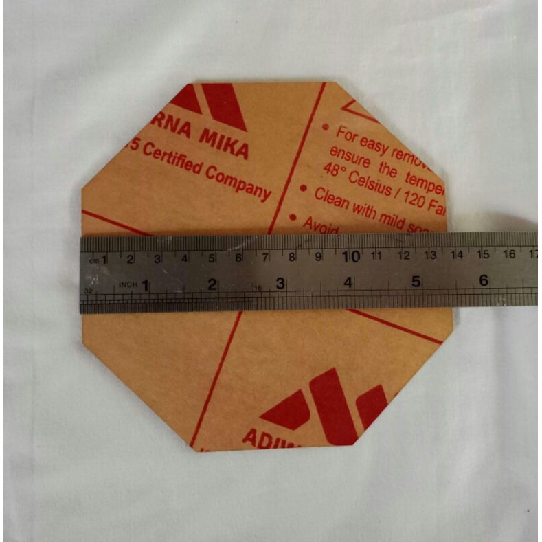 

Akrilik Persegi 8 15/14 cm 2mm Bening