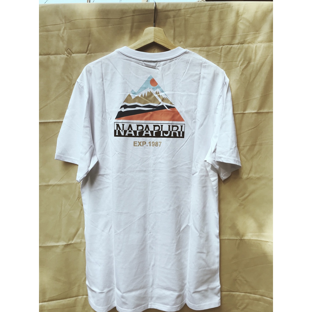 Kaos Napapijri Print Tee Putih Original