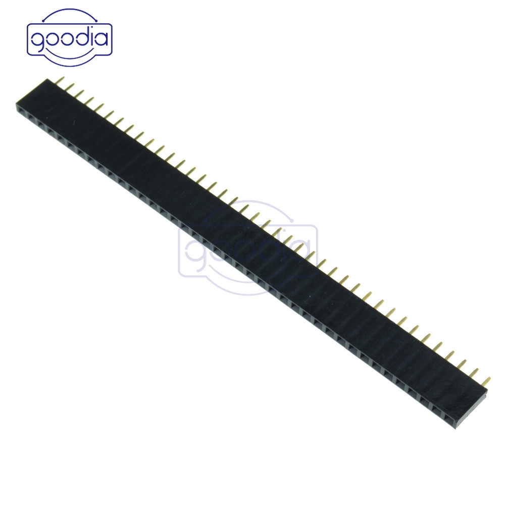 [IN STOCK/COD]  1/5/10PCS 40pin Single Row Straight Female 2.54mm Pin Header Strip PBC for Arduino
