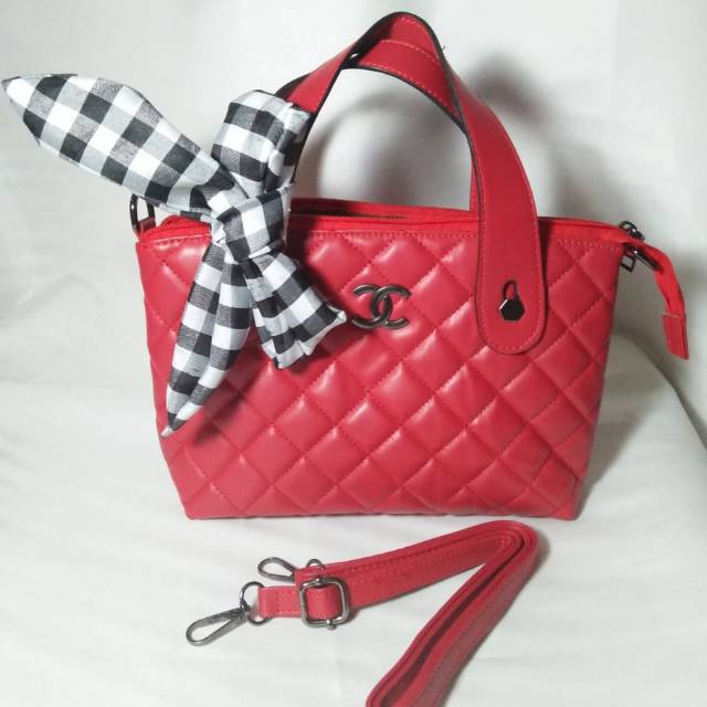 TOPMB - TAS SELEMPANG WANITA CHANEL GRATIS SYAL KOTAK LOKAL  SUPER IMPORT, KEREN, HITZ, GEMEZ