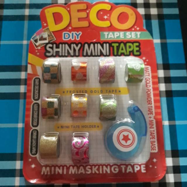 

Isolasi glitter/shiny mini tape/selotip/isolasi/perlengkapan kantor/selotip murah