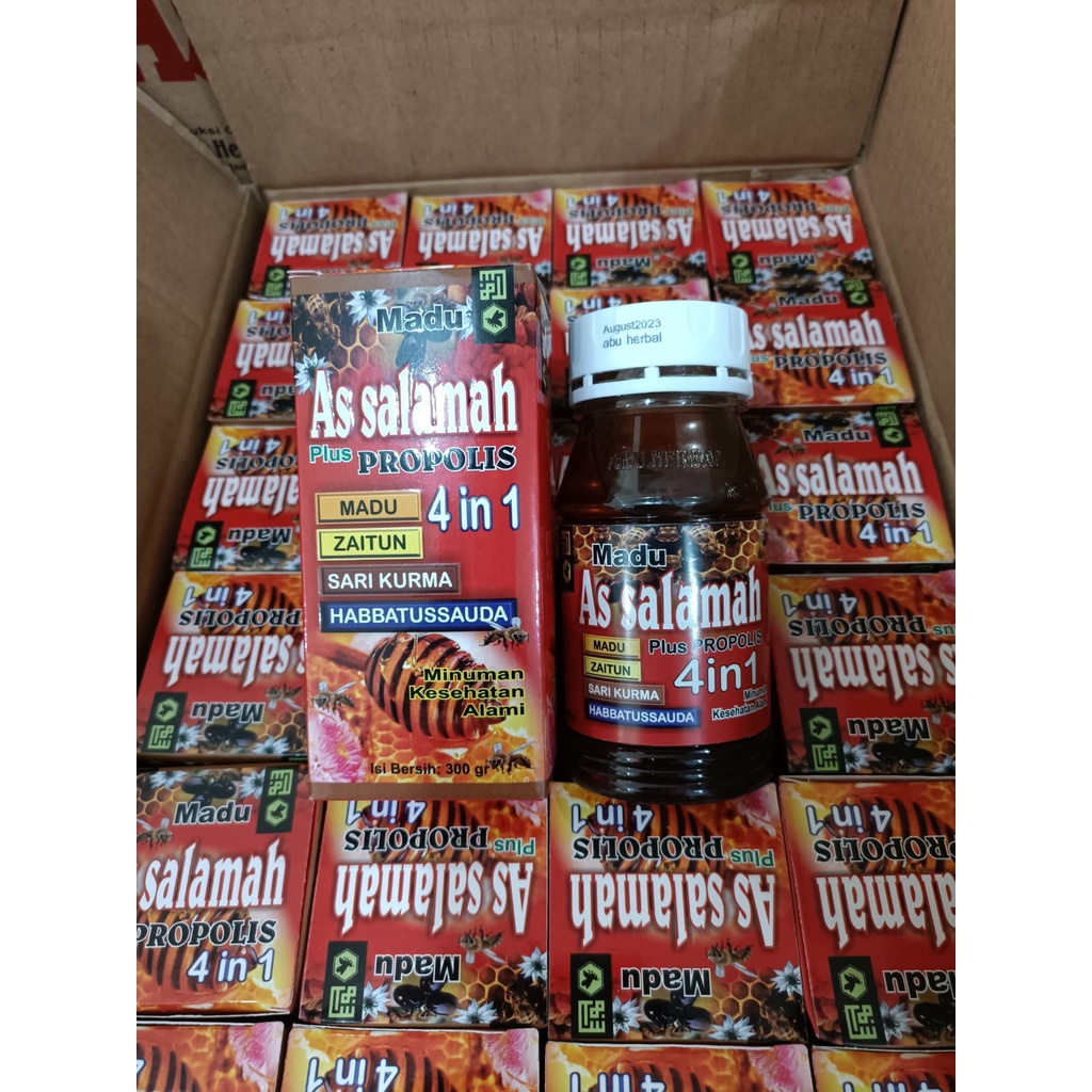 

Madu As Salamah Plus 4 In 1 Plus Propolis Dan Habbatussauda 350g