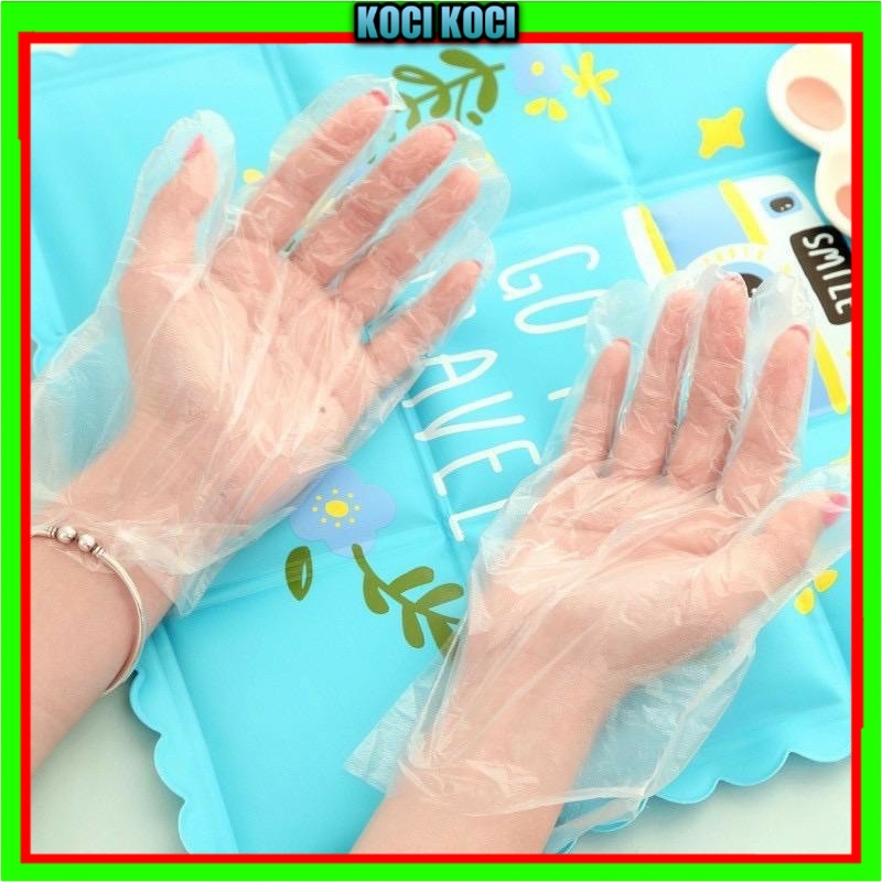 Sarung Tangan Plastik Bening Steril Sekali Pakai / Hand Gloves