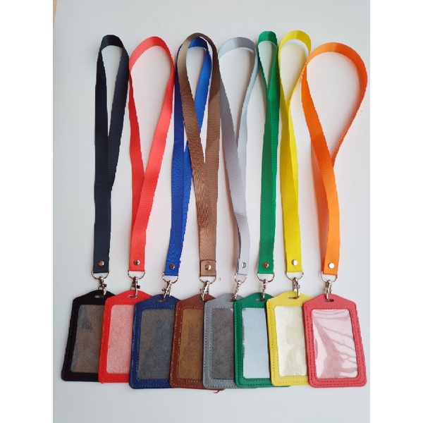 

Tali Lanyard Gantungan Id Card Holder Kulit Sintetis