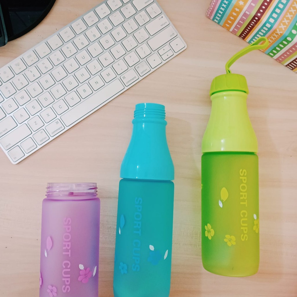 BOTOL AIR MINUM SPORT CUPS CANDY BPA FREE TALI 550 ML / BOTOL SODA - Cups Bottle