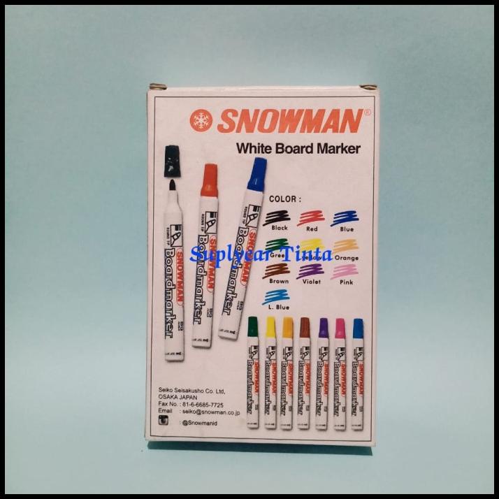 

Force | Spidol Snowman Whiteboard Marker Bg12(Black Biru Merah) 1Losin