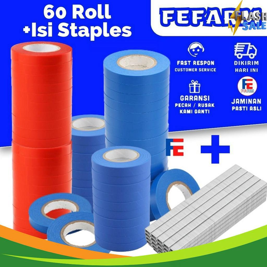 

READY STOCK Paket Pita Tapetool 1 Kotak Staples 6 Roll FEFARM