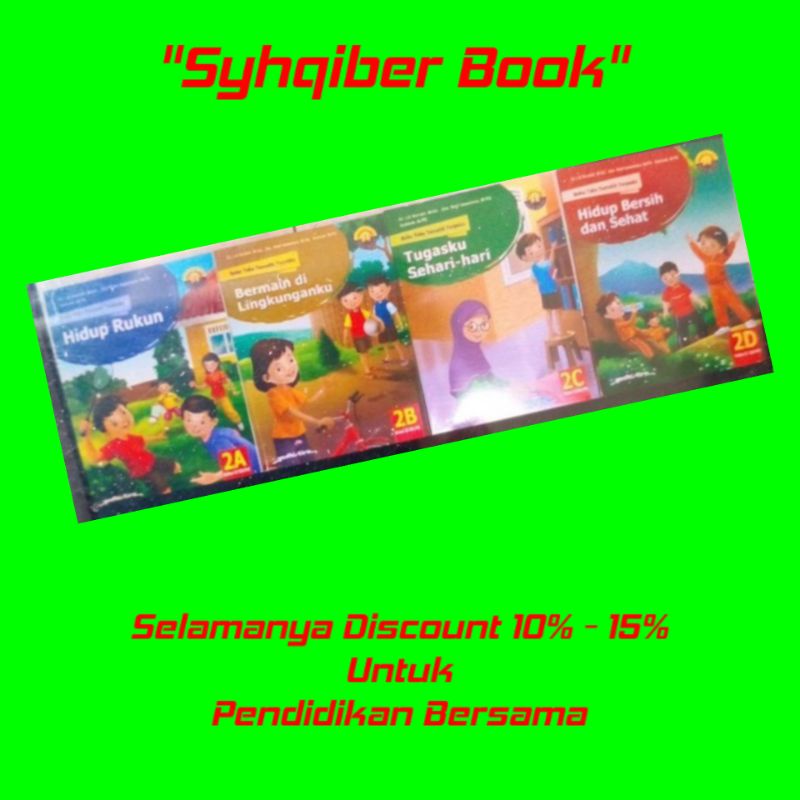 

PAKET Buku Tematik Terpadu Semester 1 kelas 2 ( 2A 2B 2C 2D)