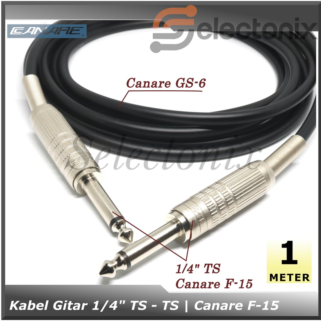 Kabel Gitar TS - TS | Canare F-15 [1m]