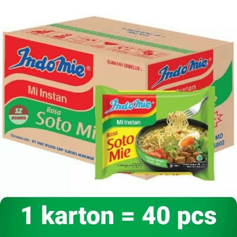 

Indomie Soto 1 Dus isi 40 pcs