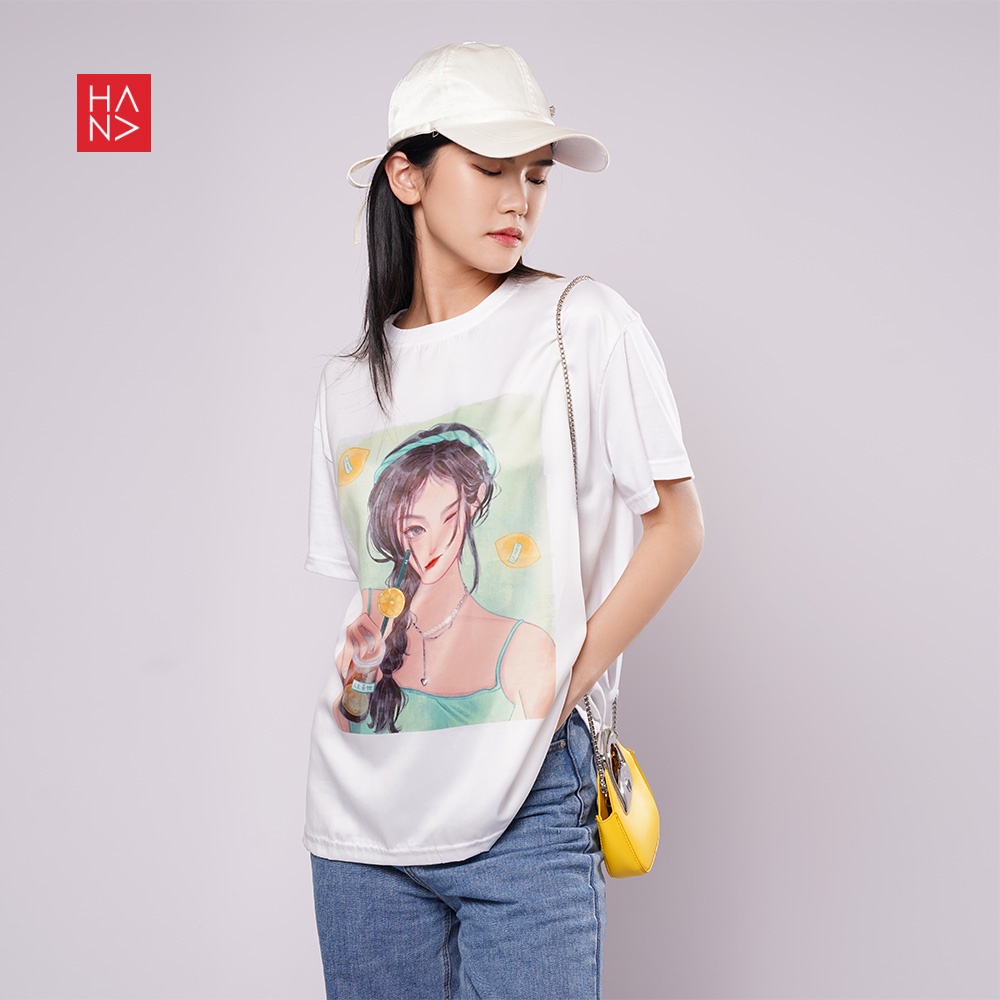 Hana Fashion - Shuha T-shirt Anime Printed / Kaos Wanita Printing - TS544