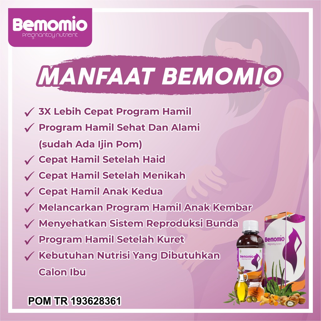 Bemomio -  Multivitamin Madu  Meningkatkan Kesuburan Kandungan 3x Lebih Cepat Hamil & Lancarkan Siklus Haid-3