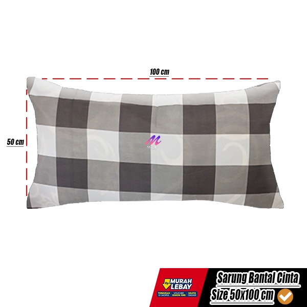 Sarung Bantal Cinta Jumbo 50x100 Panjang Motif Karakter Dan Polos Murah