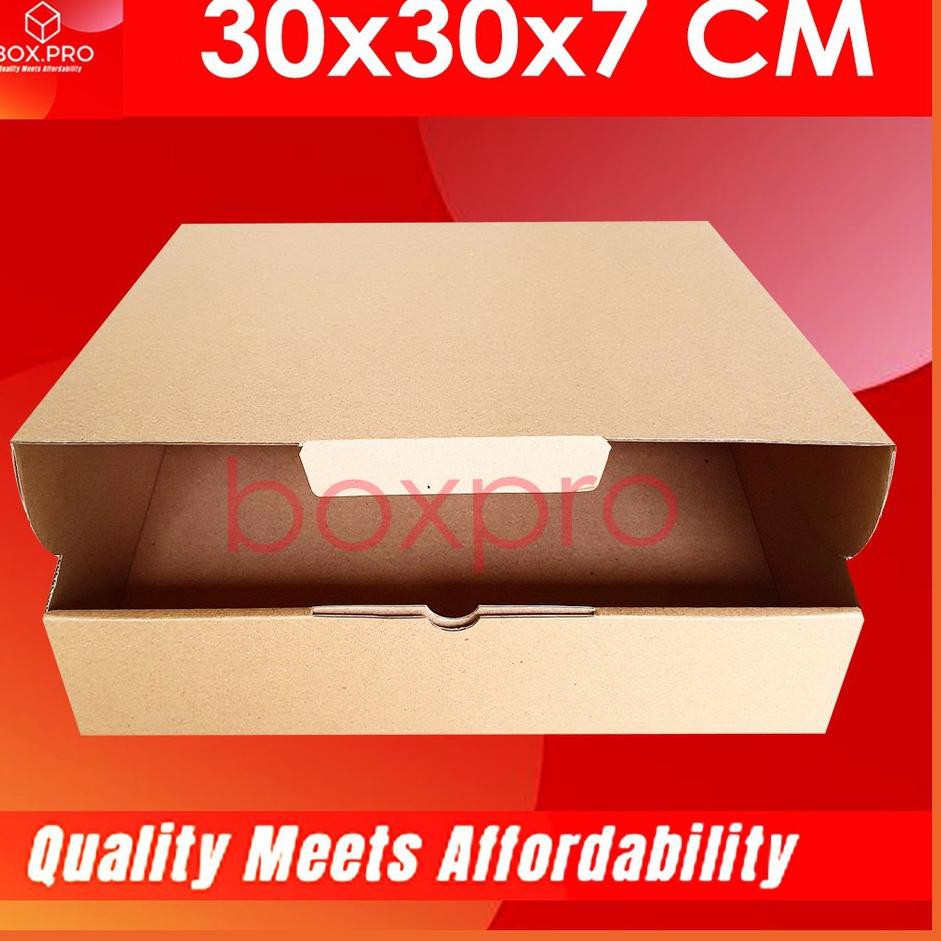 

【Ready】 Kardus Dus uk 30x30x7 cm (10 pcs) Die Cut Box Kotak Packing jeans Baju hampers hoodie Kue dl