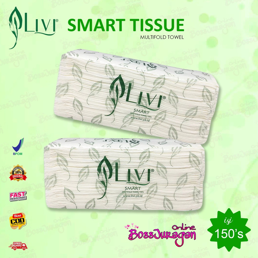 (BOSS) TISSUE LIVI SMART Multifold Towel 150s / TISU / TISSU