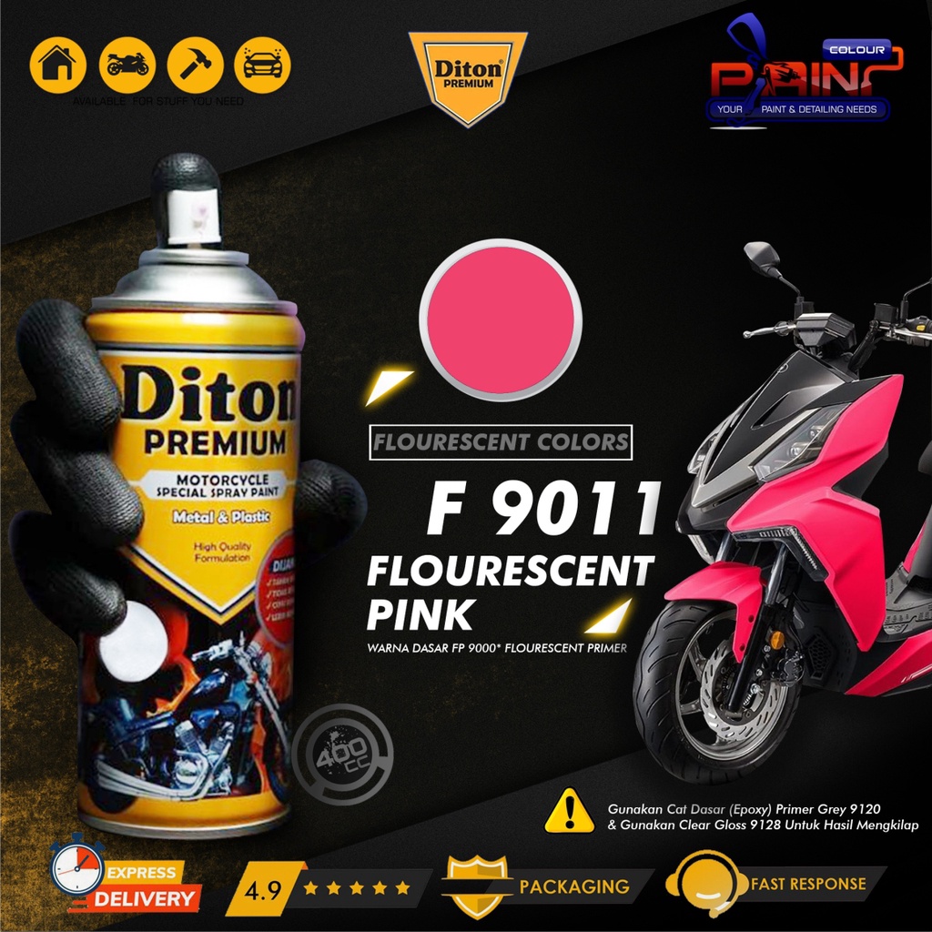 Diton PREMIUM 9011** Fluorescent Pink Cat Semprot /Pylox/Samurai/Helm