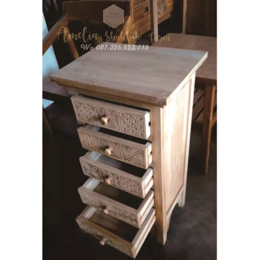 Nakas Hias Kotak 5 Laci