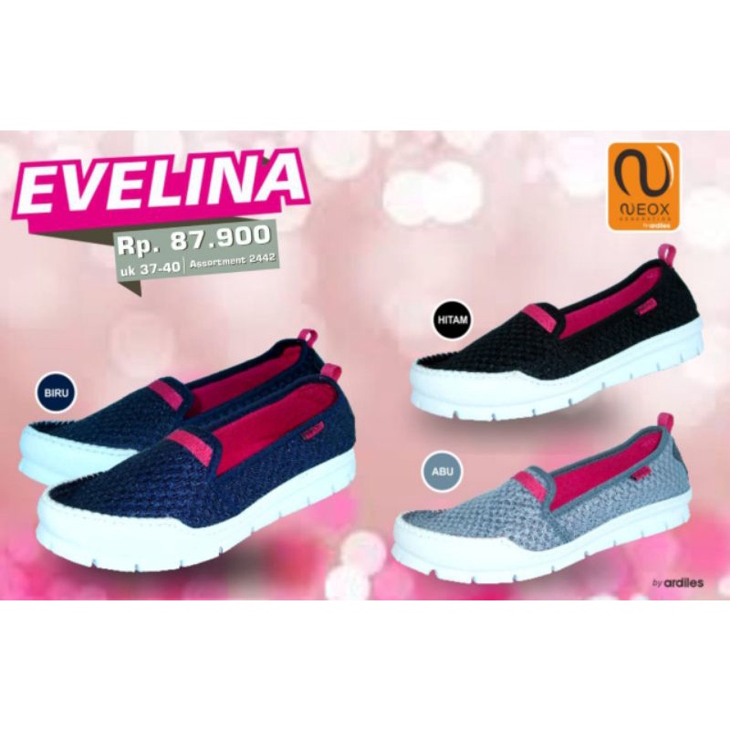 sepatu neox by ardiles EVELINA (37-40) sepatu slip on wanita