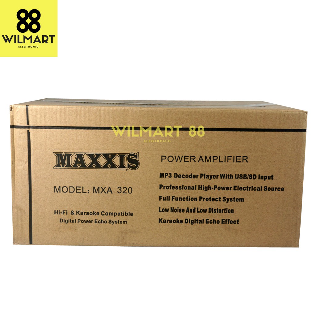 Professional Power Ampli Bluetooth MXA 320 USB / Power Amplifier Bluetooth MXA-320 Original MAXXIS