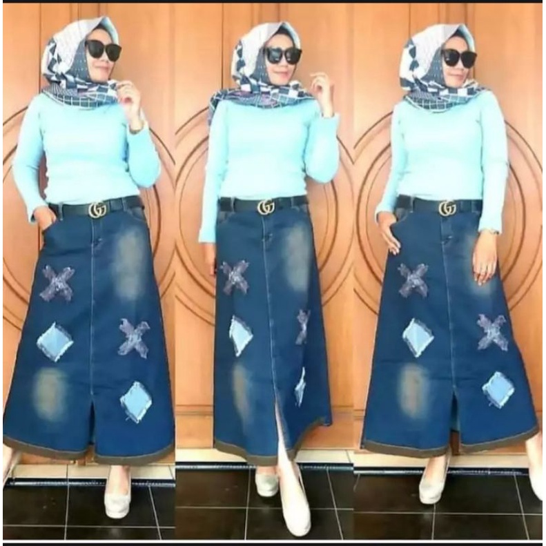 rok jeans panjang/rok jeans pendek/rok jeans kekinian/rok jumbo/rok import