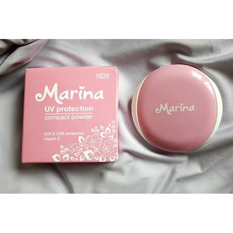 ✿ELYSABETHME✿ Marina Compact Powder bedak padat two way cake TWC hasil natural anti wajah berminyak