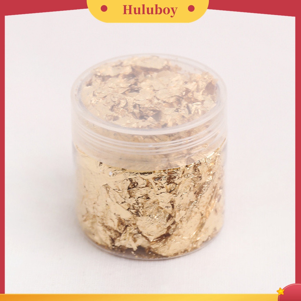 Huluboy Huluboy♡ 1 Botol Kertas Foil Warna Emas Multifungsi Untuk Nail Art