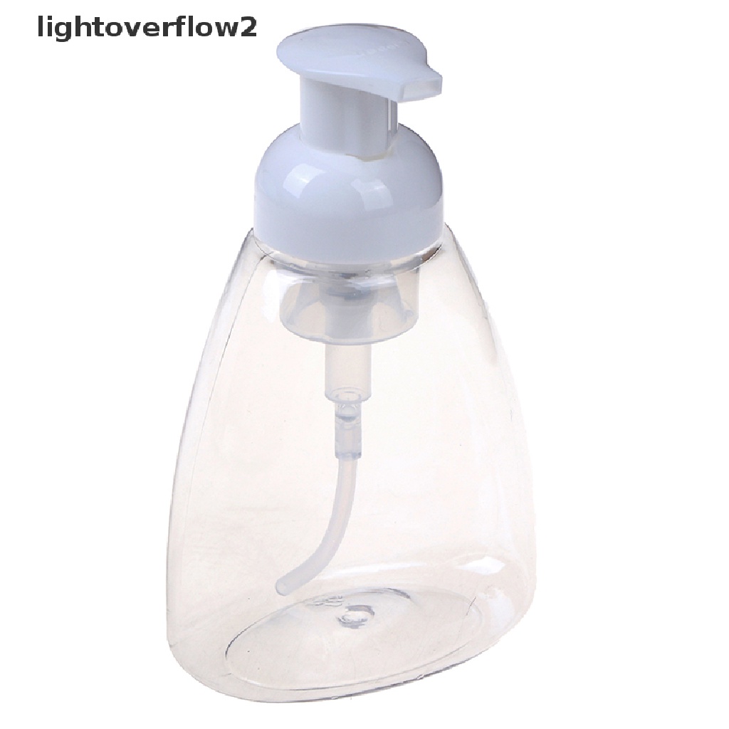 (lightoverflow2) Botol Dispenser Sabun Cair / Foam 300ml Bahan Plastik Transparan