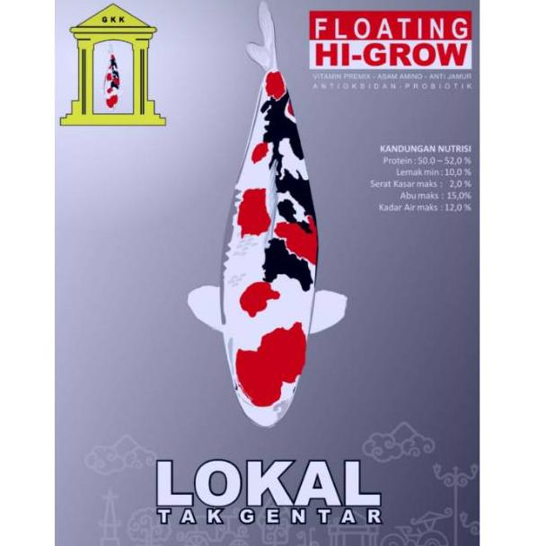 Ready stock ZTS44 pakan ikan koi lokal tak gentar LTG higrow size 5mm 1kg ZTS