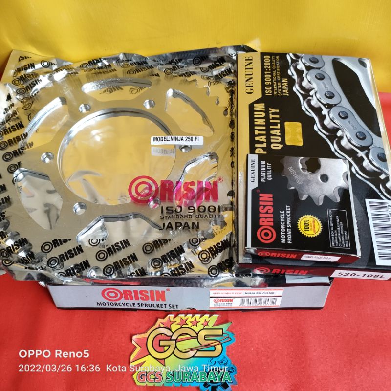 Jual Gearset Girset Gearset Rantai Gir Paket Kawasaki Ninja250 Ninja