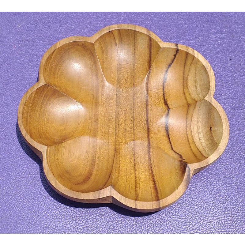 piring saji/piring bunga 20cm .jati