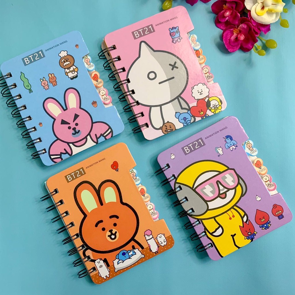 BUKU BT21 SPIRAL BANGTAN BTS ARMY MURAH READY COD GROSIR