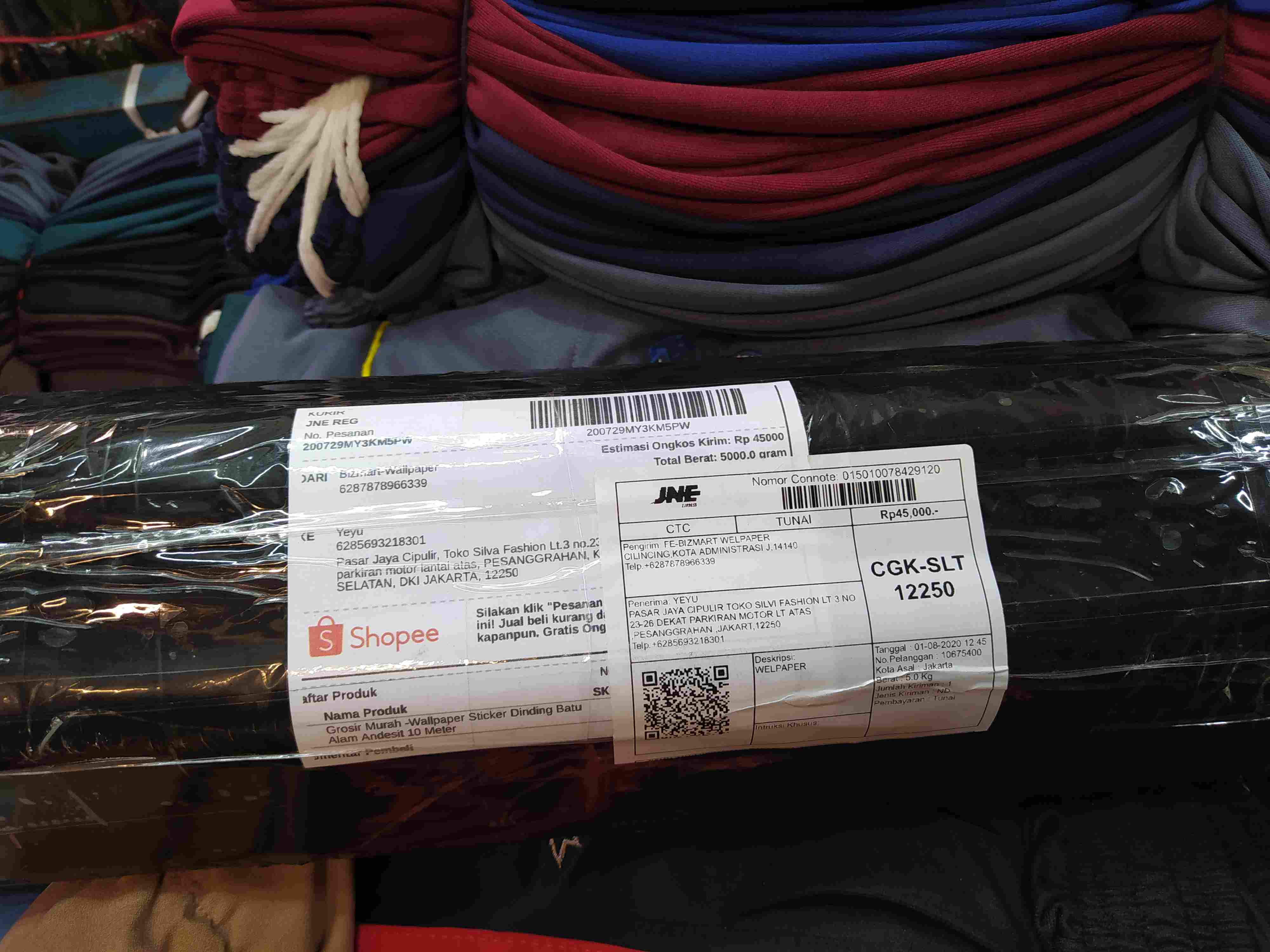 Grosir Murah Wallpaper Sticker Dinding Batu Alam Andesit 10 M X 45 Cm (gw-1057)