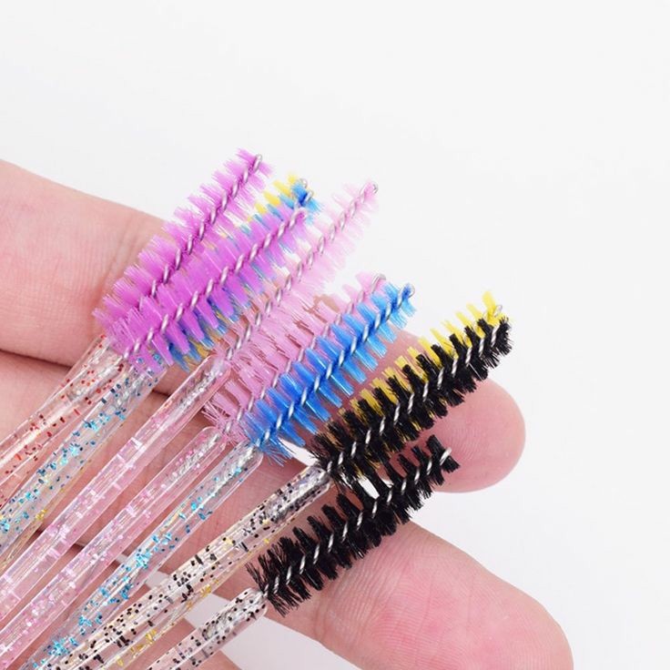 Sisir Bulu Mata Mascara Wand Glitter Spolie Brush Eyelash Extension Satuan Murah