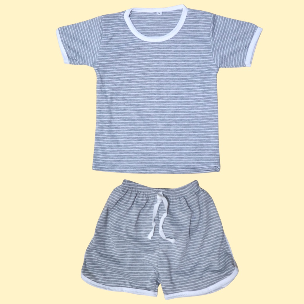 BabynKids - Setelan Baju Cupa Cups Anak Salur / Setelan baju playful colour anak / Setelan Baju Playset Cupa Cups Anak / Set retro / Setelan anak laki / Setelan Anak Perempuan / Setelan Anak Playset / Setelan Anak Playful Colour / Stripe tee set