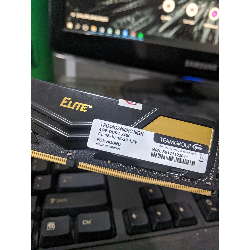 MEMORY RAM PC 4GB DDR4 PC 2400 TEAM ELITE