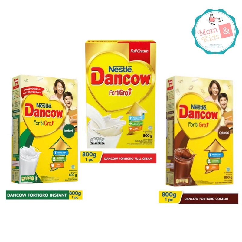 Dancow Fortigro Fullcream,Instant dan Coklat Box 780gr