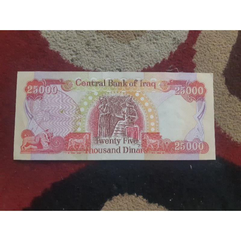 IQD 25000 DINAR DINARS IRAQ IRAK ASLI BKN DOLLAR DOLAR AMERIKA USD EURO POUNDSTERLING WON RINGGIT RI