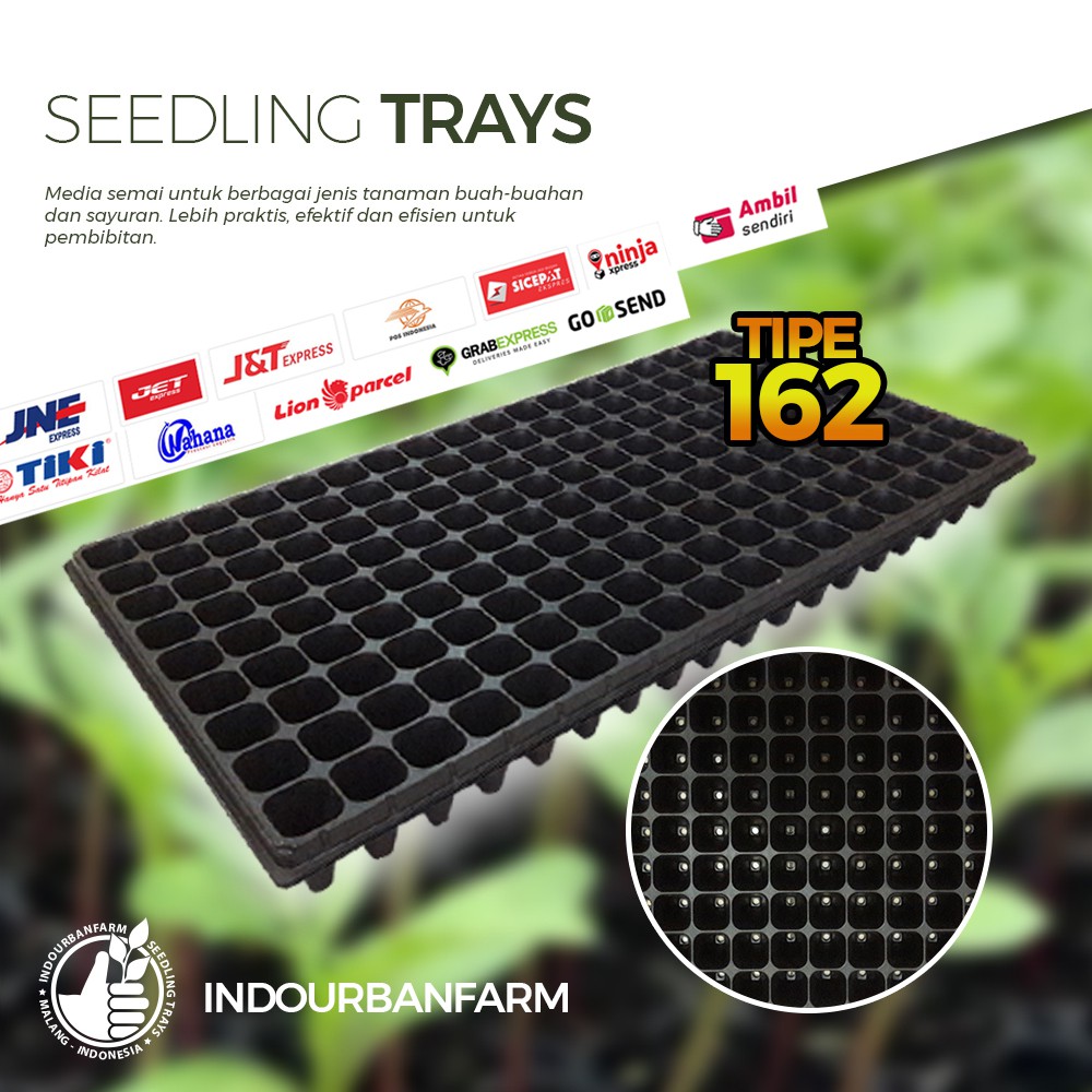 Pottray type 162 type Jumbo extra / seed tray/ pot semai
