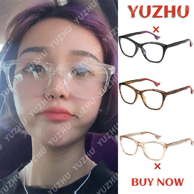 【YUZHU】COD Kacamata Fashion Anti Biru TR90 Kacamata Dua Warna